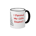 ¡Aprobé mis exámenes de CPA! - el triple echó a un Taza