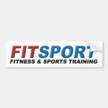 Aptitud de Fitsport y entrenamiento de los deporte Etiqueta De Parachoque