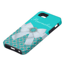 Aquamarine y joyas de plata de Digitaces iPhone 5 Protector