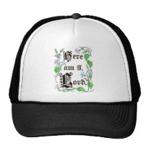 Aquí estoy señor Hat Gorros Bordados