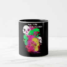 Aquí ido hoy mañana tazas