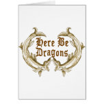 Aquí sea dragones tarjetón