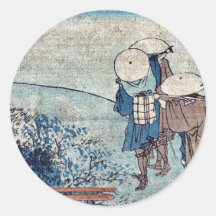 Arai por Katsushika, Hokusai Ukiyoe Pegatina