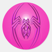 Araña del hierro - rosa etiqueta