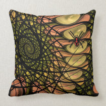 Araña en el Web incorrecto, almohada artística almohadas