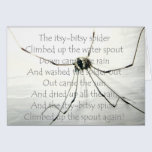Araña Itsy-Bitsy - tarjeta en blanco tarjetas