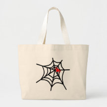 Araña roja maravillosa en el Web - Halloween Bolsa