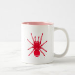 Araña (roja) taza de café