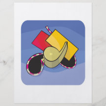 Árbitro del fútbol flyer personalizado