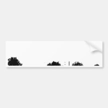 árbol abstracto gótico etiqueta de parachoque