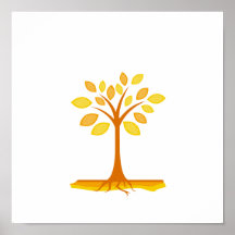 árbol anaranjado graphic.png de la hoja simple impresiones