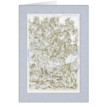 Árbol antiguo Notecard Tarjetas