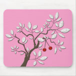 Árbol con las cerezas alfombrillas de ratones