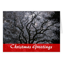 Árbol cósmico - cúmulo de estrellas tarjeta