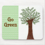 Árbol creciente - va el verde alfombrilla de ratón