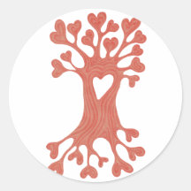 Árbol de amor pegatinas  