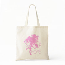 Árbol de cinta rosado de la esperanza bolsas