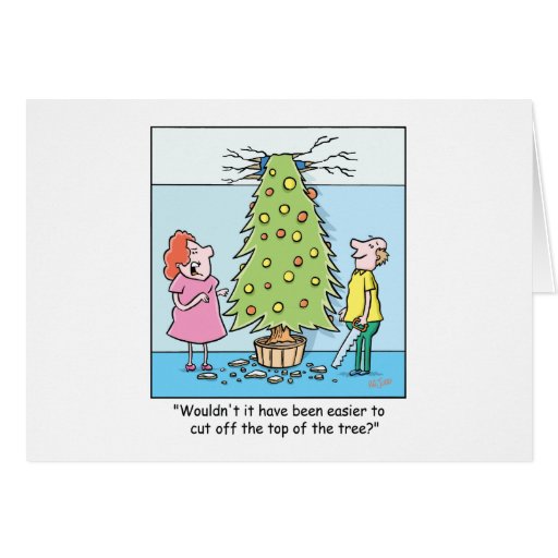 Árbol de gran tamaño del dibujo animado del navida tarjeta