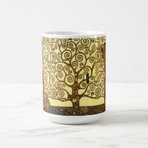 Árbol de Gustavo Klimt de la taza de la vida