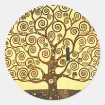 Árbol de Gustavo Klimt de los pegatinas de la vida