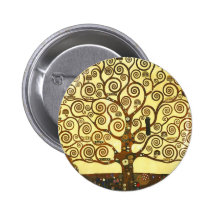 Árbol de Gustavo Klimt del botón de la vida