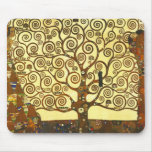 Árbol de Gustavo Klimt del cojín de ratón de la vi Alfombrillas De Raton
