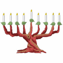 Árbol de Jánuca Menorah Sudadera Encapuchada