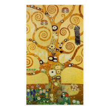 Árbol de Klimt de la vida Plantilla De Tarjeta De Visita