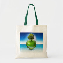 Árbol de la esfera - concepto de la ecología bolsa