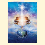 Árbol de la luz tarjetas