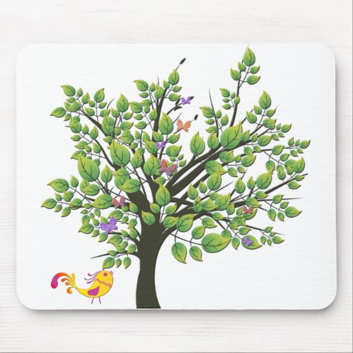 Árbol de la mariposa alfombrillas de raton