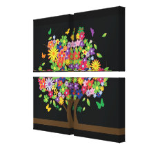 Árbol de la mariposa - impresión de la lona - SRF Lienzo Envuelto Para Galerías
