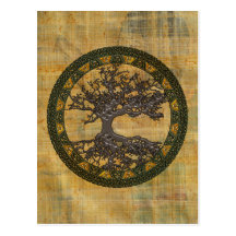 Árbol de la vida céltico [Yggdrasil] Postal