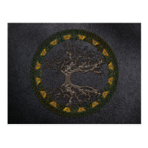 Árbol de la vida céltico [Yggdrasil] Tarjetas Postales
