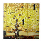 Árbol de la vida de Gustavo Klimt Azulejo Ceramica