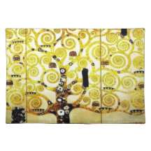 Árbol de la vida de Gustavo Klimt Mantel Individual