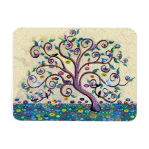 Árbol de la vida iman de vinilo