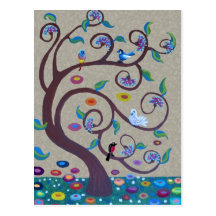 Árbol de la vida tarjeta postal