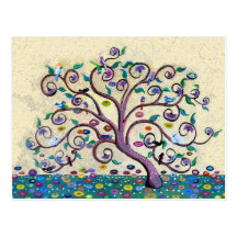 Árbol de la vida tarjetas postales