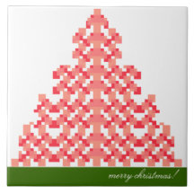 árbol de navidad tejas  ceramicas