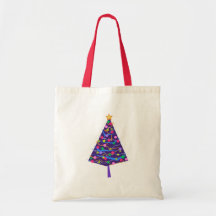 árbol de navidad bolsas lienzo
