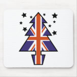 Árbol de navidad británico alfombrillas de raton