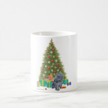 Árbol de navidad de Bruselas Griffon Taza De Café
