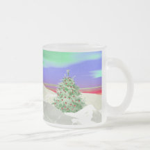 Árbol de navidad de corazones tazas