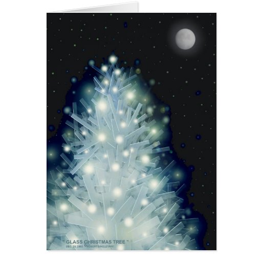 "ÁRBOL DE NAVIDAD DE CRISTAL" cerca: Roberto Singl Tarjeta