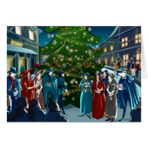 Árbol de navidad de la comunidad tarjetas