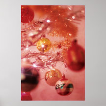 Árbol de navidad de la malla poster