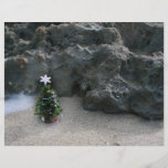 Árbol de navidad delante de Rocks.jpg Tarjetas Publicitarias