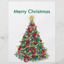 Árbol de navidad flyer a todo color