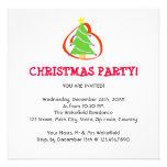 Árbol de navidad invitacion personal 